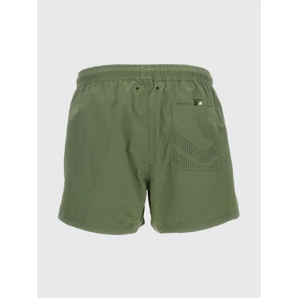 K-Way Men Boxer Swim Trunks K-Way In Nylon